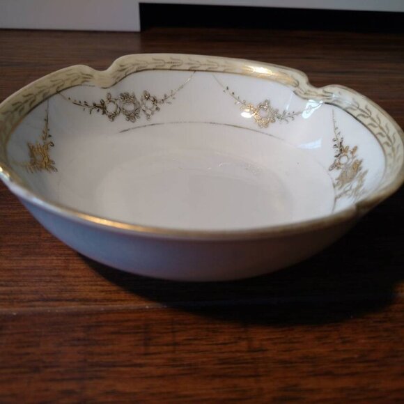Antique Noritake Cream and Sugar Set with Small Bowl Vintage Hand Painted Nippon - Picture 9 of 11